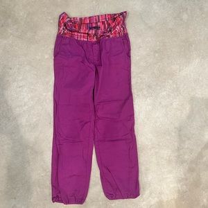 Prana Sidra fold over waist cotton women’s XL purple pants